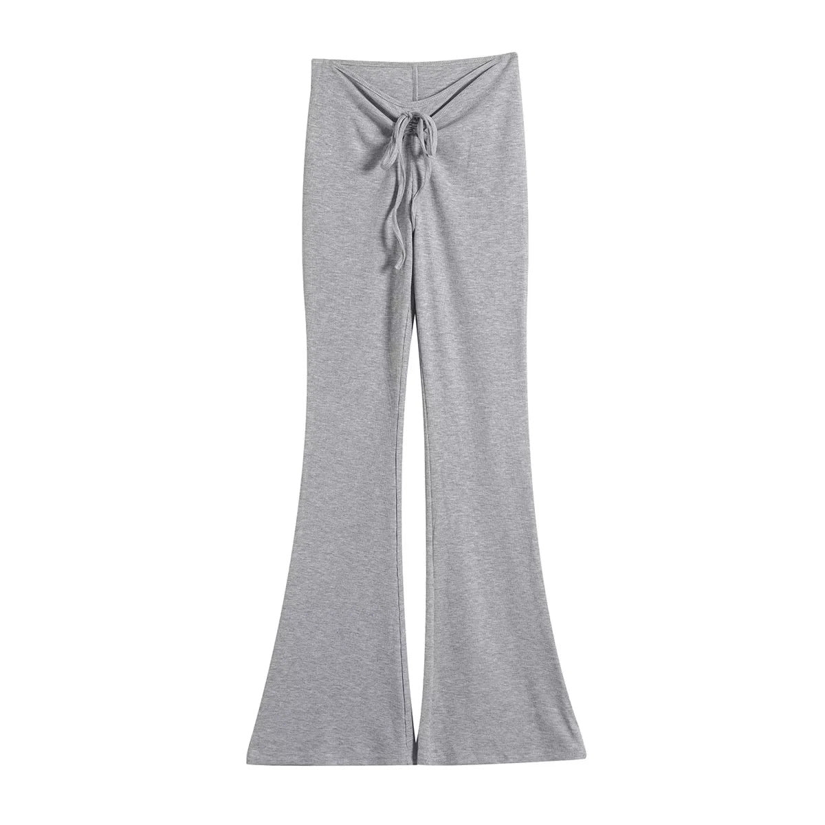 Women's slim fit pleated lace up casual pants