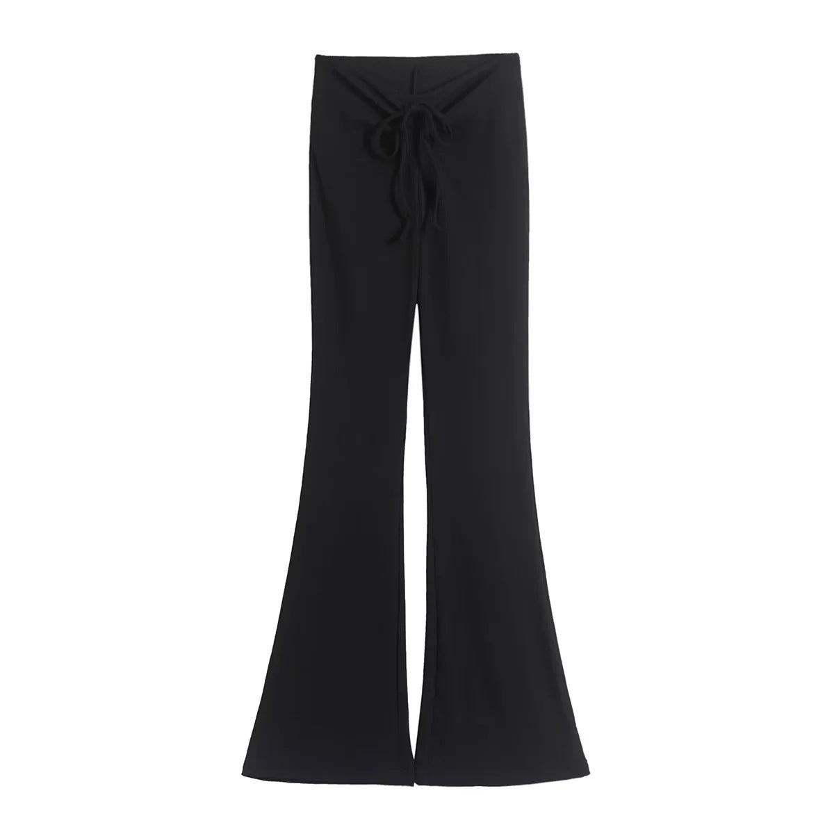 Women's slim fit pleated lace up casual pants