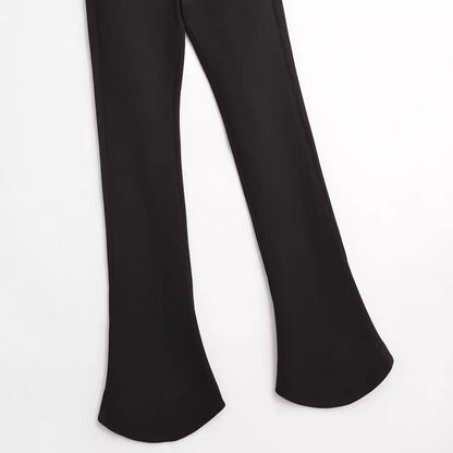 Low waisted suit with horseshoe pants for women